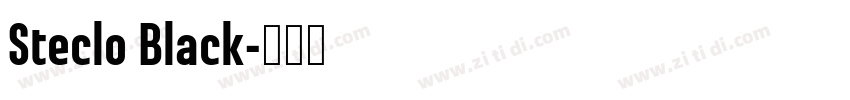 Steclo Black字体转换